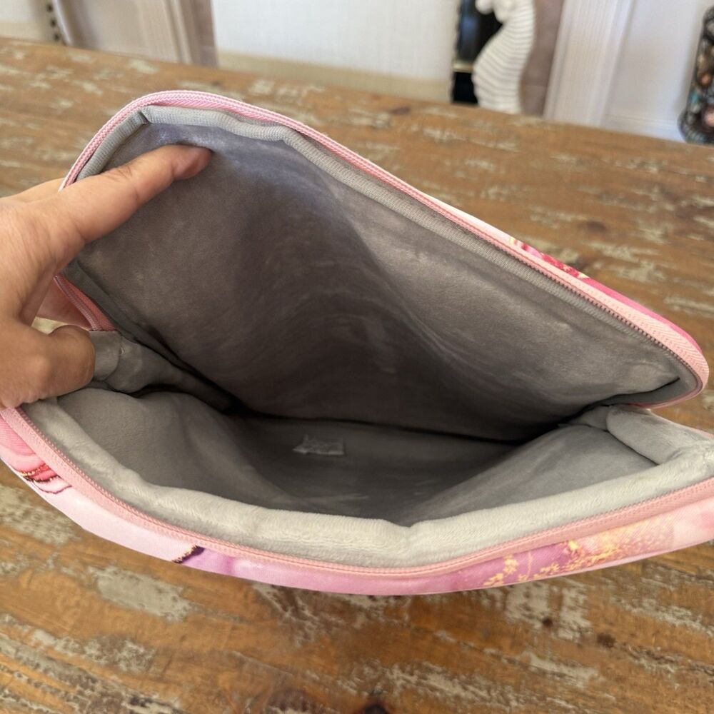 Mosiso Large 16” Laptop & Tablet Storage Sleeve In Pink Purple Marble Print New - Picture 6 of 8